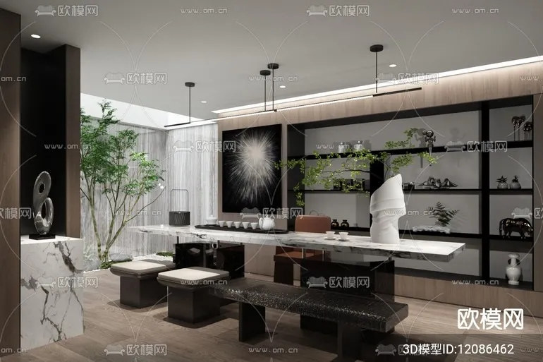 TEA ROOM - VRAY / CORONA - 3D MODEL - 2454