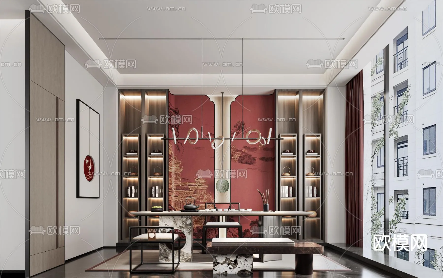 TEA ROOM - VRAY / CORONA - 3D MODEL - 2458