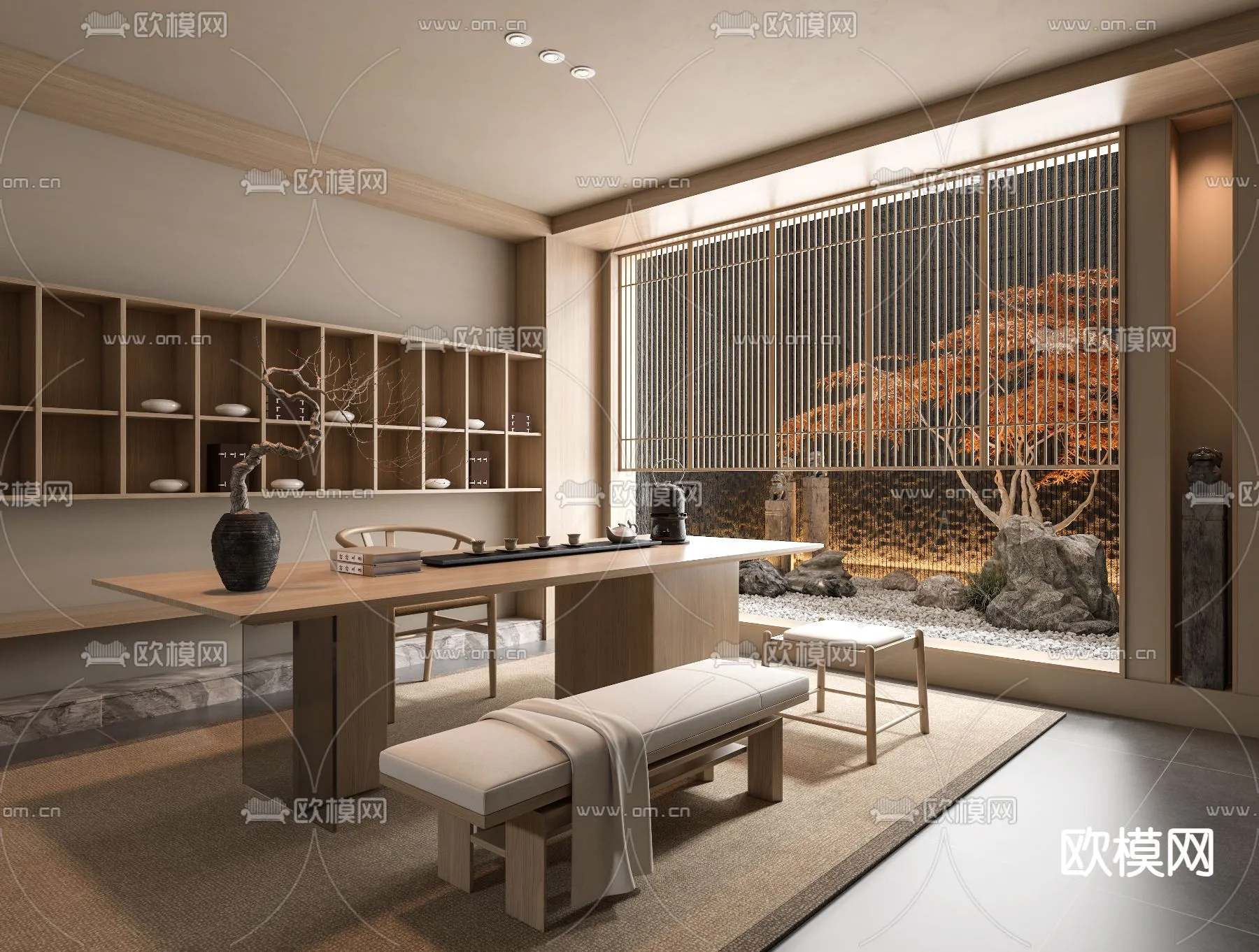 TEA ROOM - VRAY / CORONA - 3D MODEL - 2460