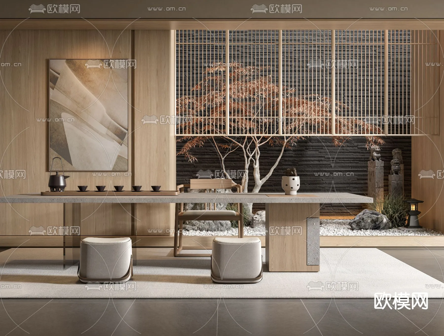 TEA ROOM - VRAY / CORONA - 3D MODEL - 2461