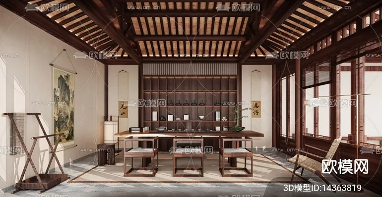 TEA ROOM - VRAY / CORONA - 3D MODEL - 2462