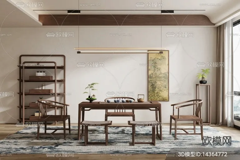 TEA ROOM - VRAY / CORONA - 3D MODEL - 2466