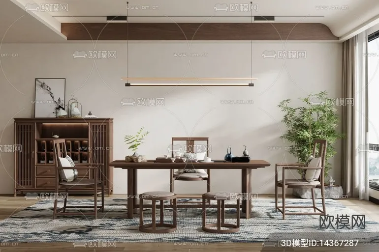 TEA ROOM - VRAY / CORONA - 3D MODEL - 2473