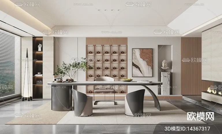 TEA ROOM - VRAY / CORONA - 3D MODEL - 2475