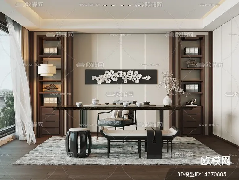 TEA ROOM - VRAY / CORONA - 3D MODEL - 2485