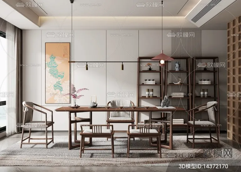 TEA ROOM - VRAY / CORONA - 3D MODEL - 2486