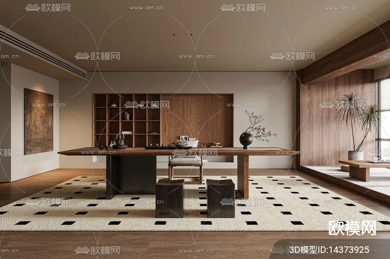 TEA ROOM - VRAY / CORONA - 3D MODEL - 2490