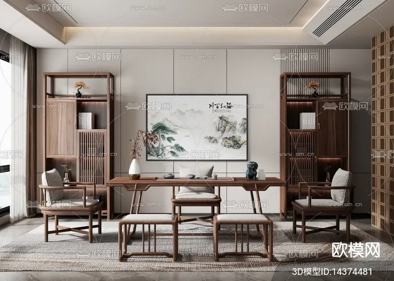 TEA ROOM - VRAY / CORONA - 3D MODEL - 2493