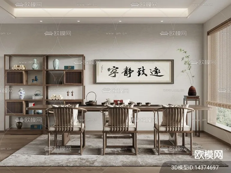 TEA ROOM - VRAY / CORONA - 3D MODEL - 2496