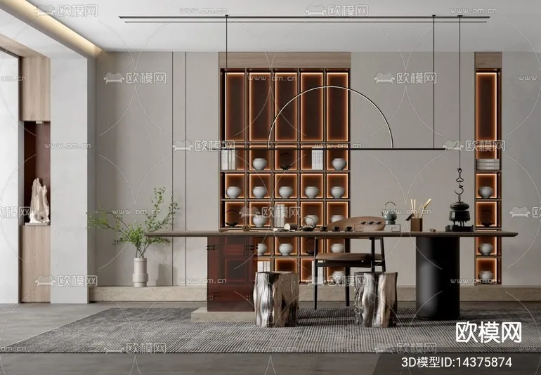 TEA ROOM - VRAY / CORONA - 3D MODEL - 2498