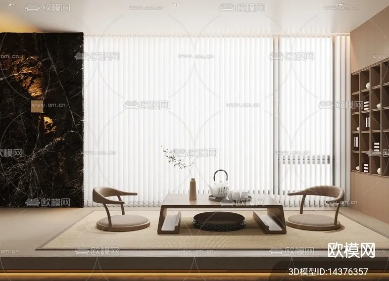 TEA ROOM - VRAY / CORONA - 3D MODEL - 2500