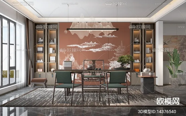 TEA ROOM - VRAY / CORONA - 3D MODEL - 2501
