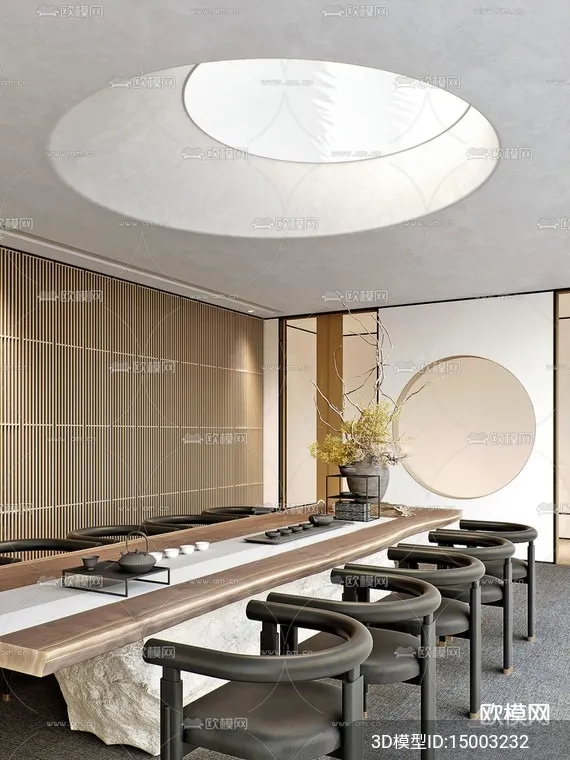 TEA ROOM - VRAY / CORONA - 3D MODEL - 2509