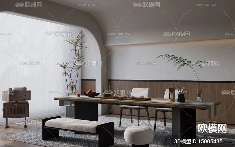 TEA ROOM - VRAY / CORONA - 3D MODEL - 2516