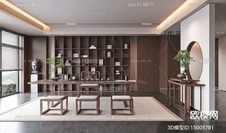 TEA ROOM - VRAY / CORONA - 3D MODEL - 2518