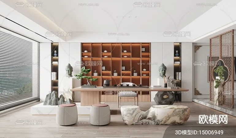 TEA ROOM - VRAY / CORONA - 3D MODEL - 2521