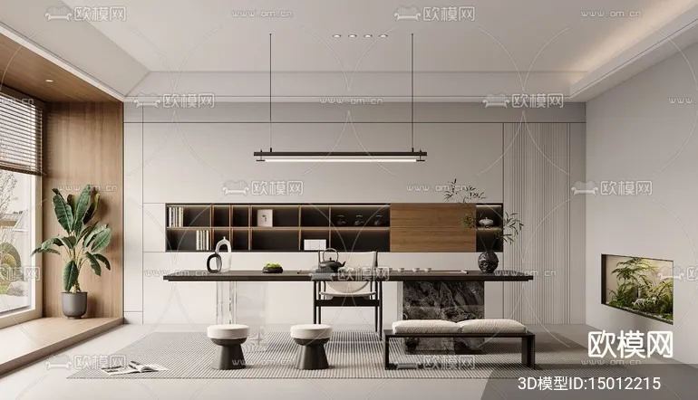 TEA ROOM - VRAY / CORONA - 3D MODEL - 2532