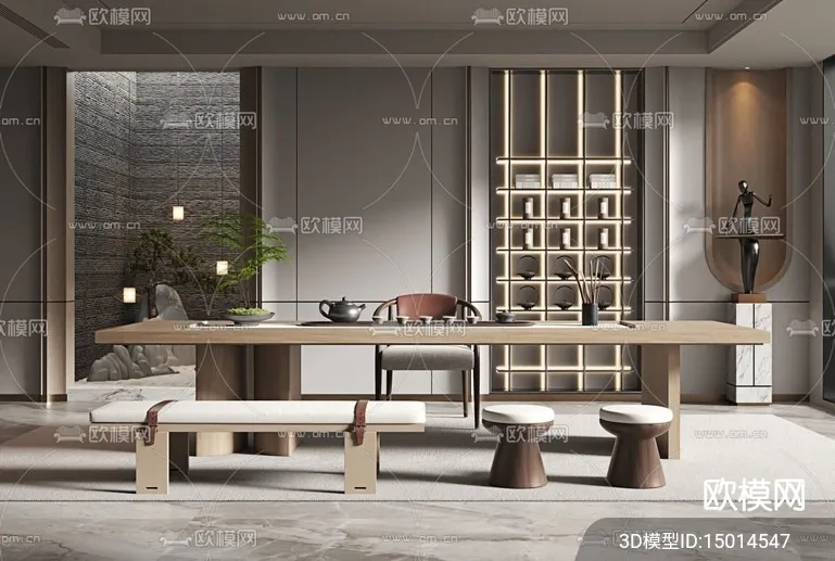 TEA ROOM - VRAY / CORONA - 3D MODEL - 2536