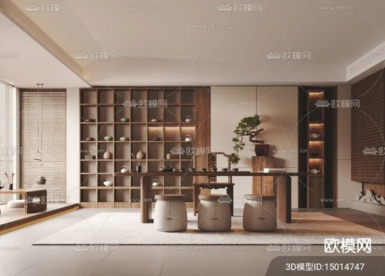 TEA ROOM - VRAY / CORONA - 3D MODEL - 2537