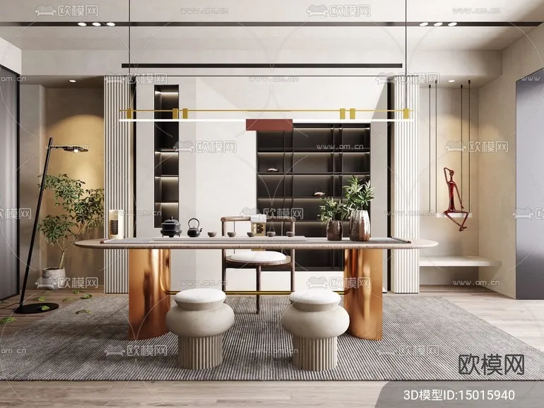 TEA ROOM - VRAY / CORONA - 3D MODEL - 2540