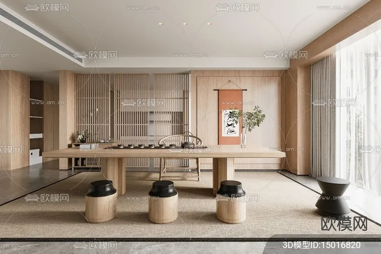 TEA ROOM - VRAY / CORONA - 3D MODEL - 2541