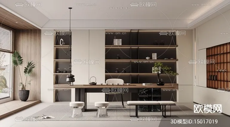 TEA ROOM - VRAY / CORONA - 3D MODEL - 2542