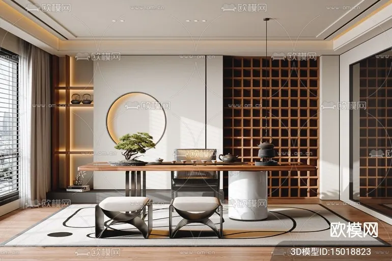 TEA ROOM - VRAY / CORONA - 3D MODEL - 2547