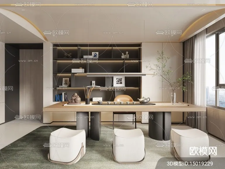 TEA ROOM - VRAY / CORONA - 3D MODEL - 2549