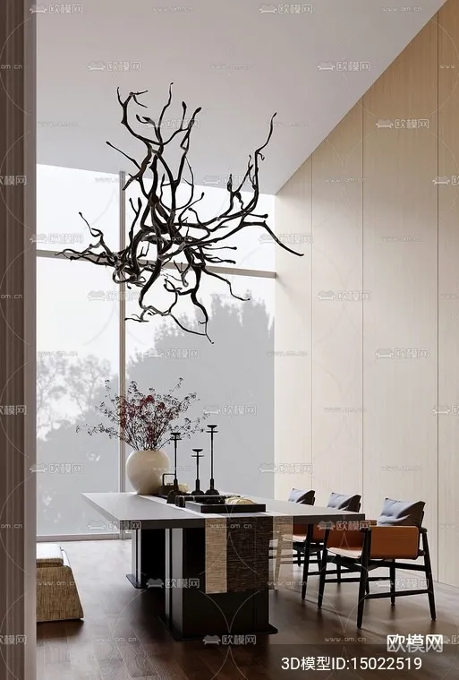 TEA ROOM - VRAY / CORONA - 3D MODEL - 2556