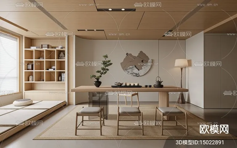TEA ROOM - VRAY / CORONA - 3D MODEL - 2557