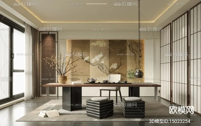 TEA ROOM - VRAY / CORONA - 3D MODEL - 2560