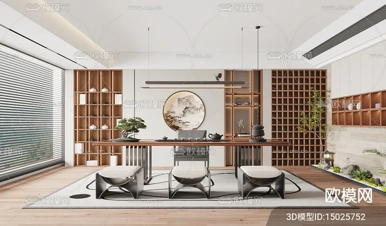 TEA ROOM - VRAY / CORONA - 3D MODEL - 2562