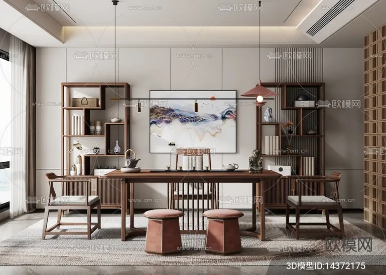 TEA ROOM - VRAY / CORONA - 3D MODEL - 2564