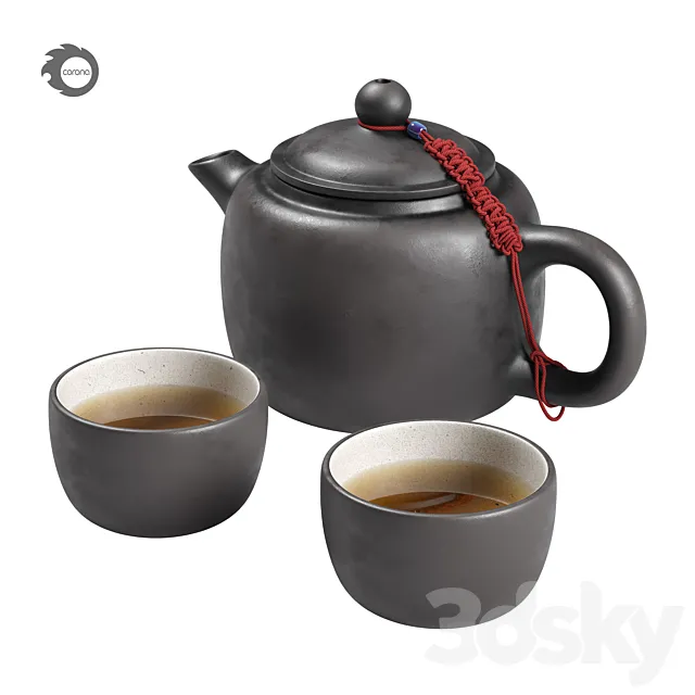 Tea set 2 3DModel