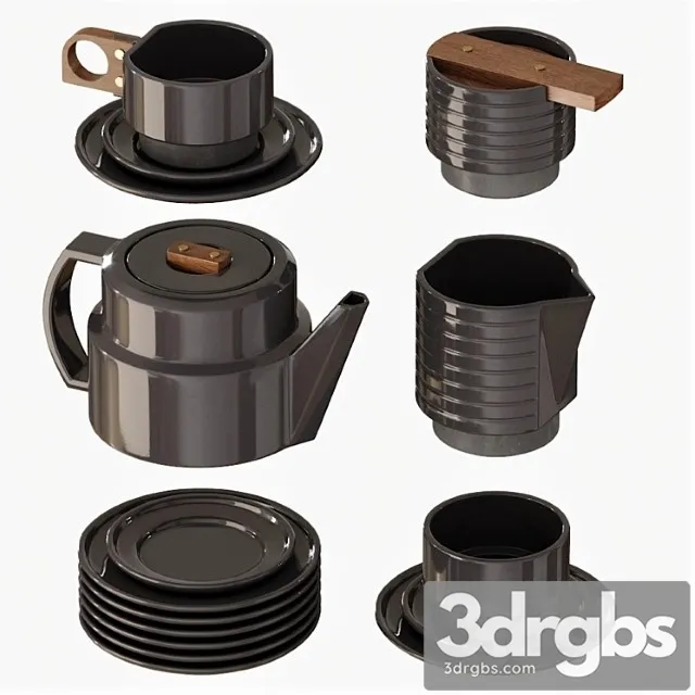 Tea set 3D Model Free