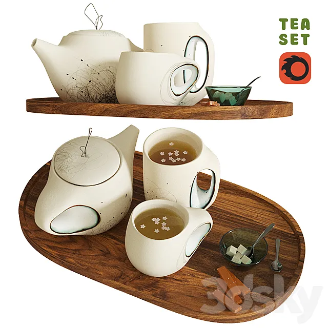 Tea set 3DModel