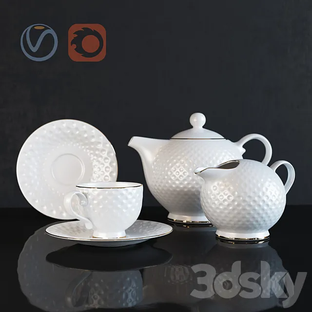 Tea Set “Golf” from the Royal Aurel 3DModel