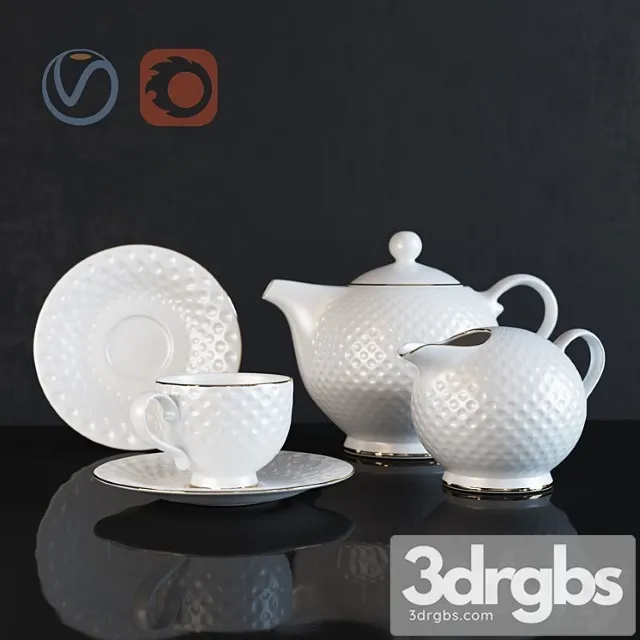 Tea set " 3D Model Free