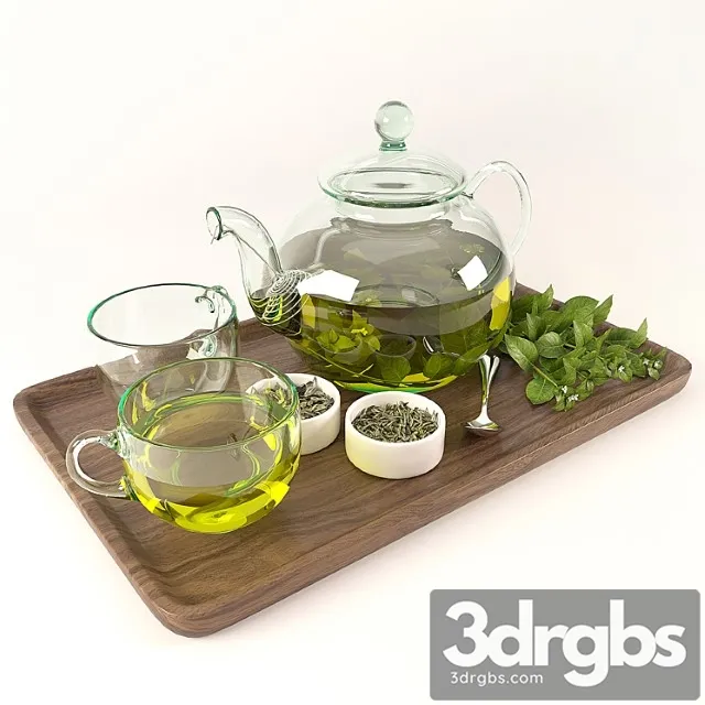 Tea sets 3D Model Free