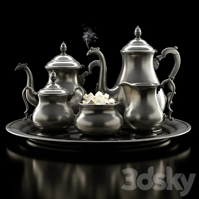 Tea sets 3DModel