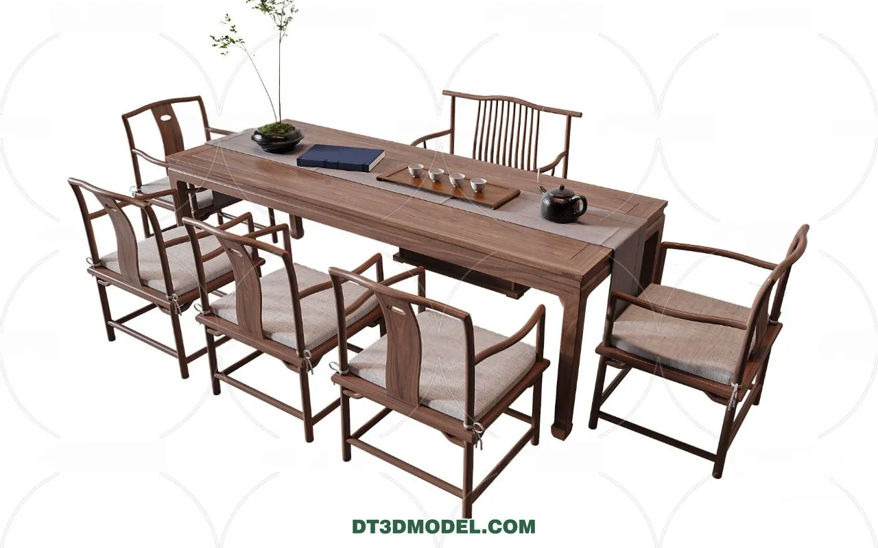 TEA TABLE - 3D Model For Interior Design - 168