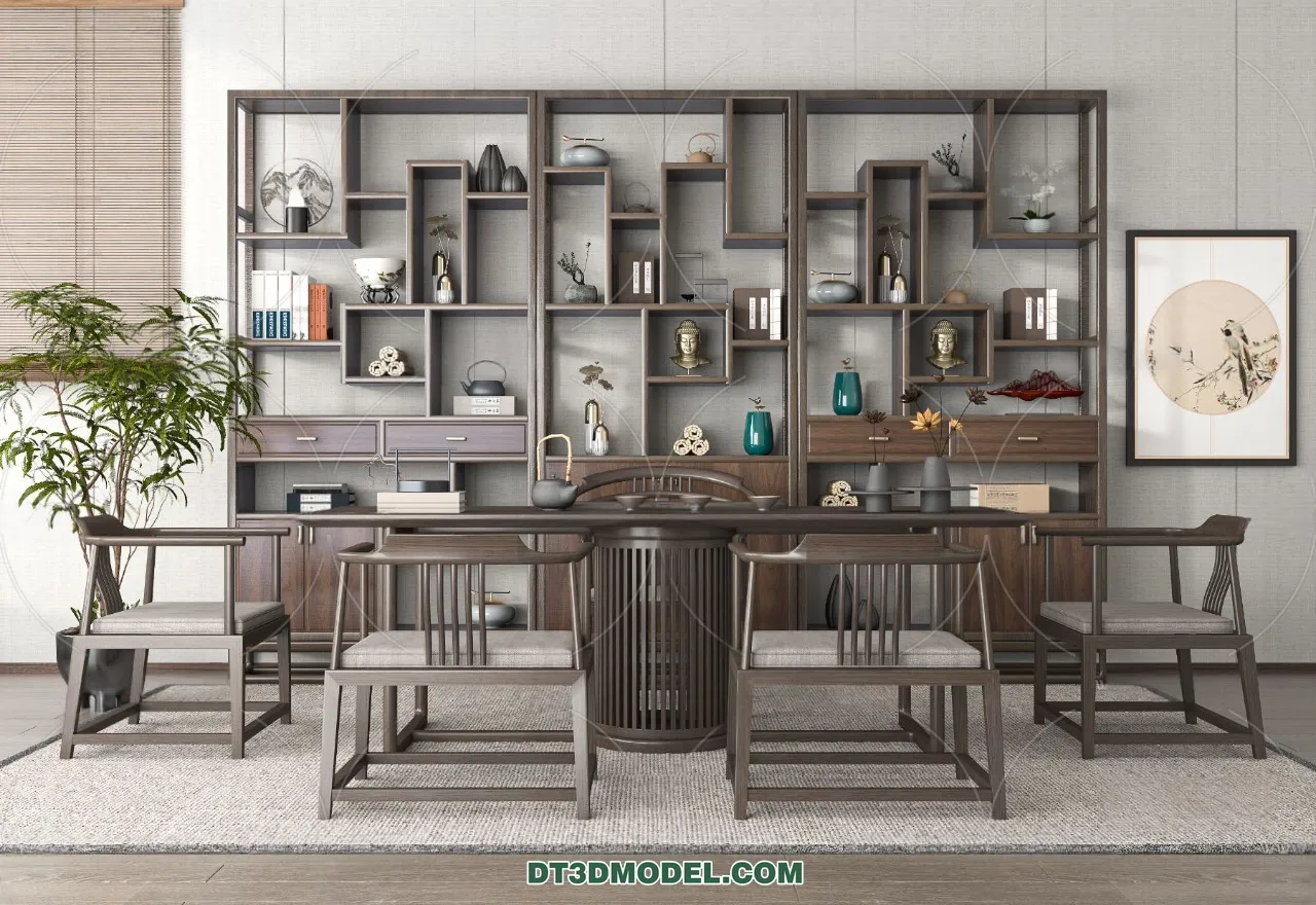 TEA TABLE - 3D Model For Interior Design - 170