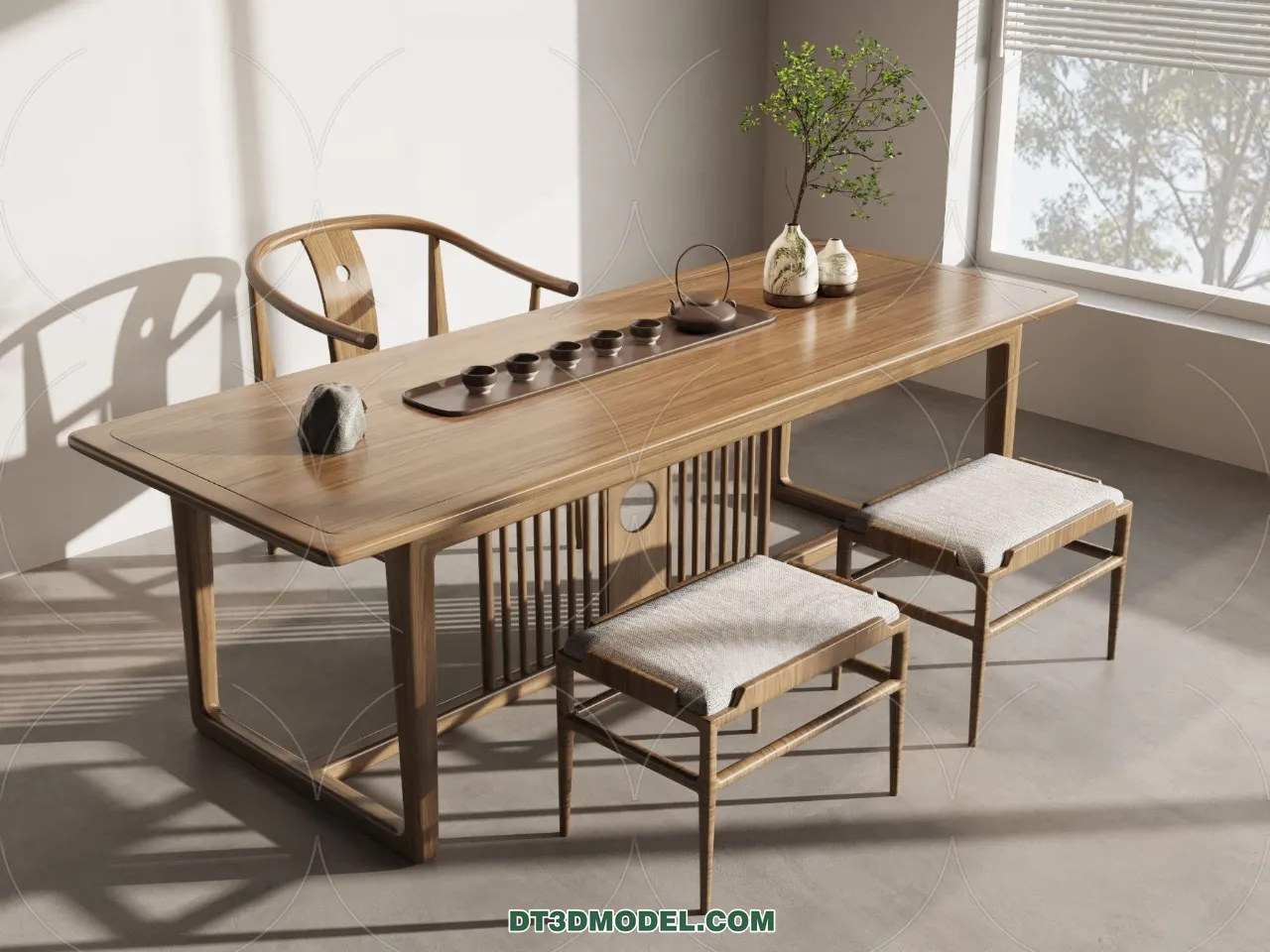 TEA TABLE - 3D Model For Interior Design - 182