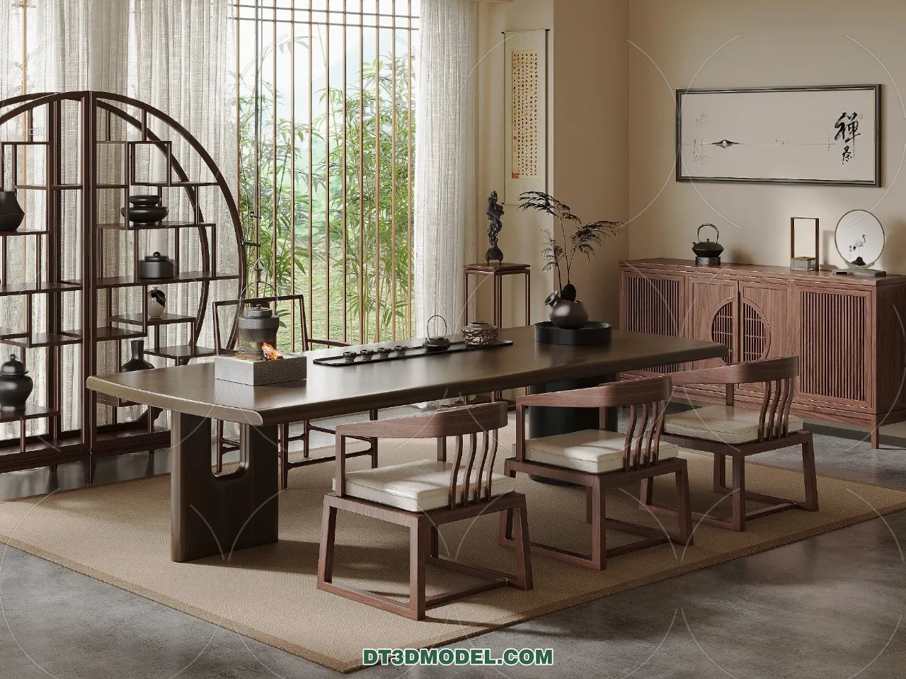 TEA TABLE - 3D Model For Interior Design - 183