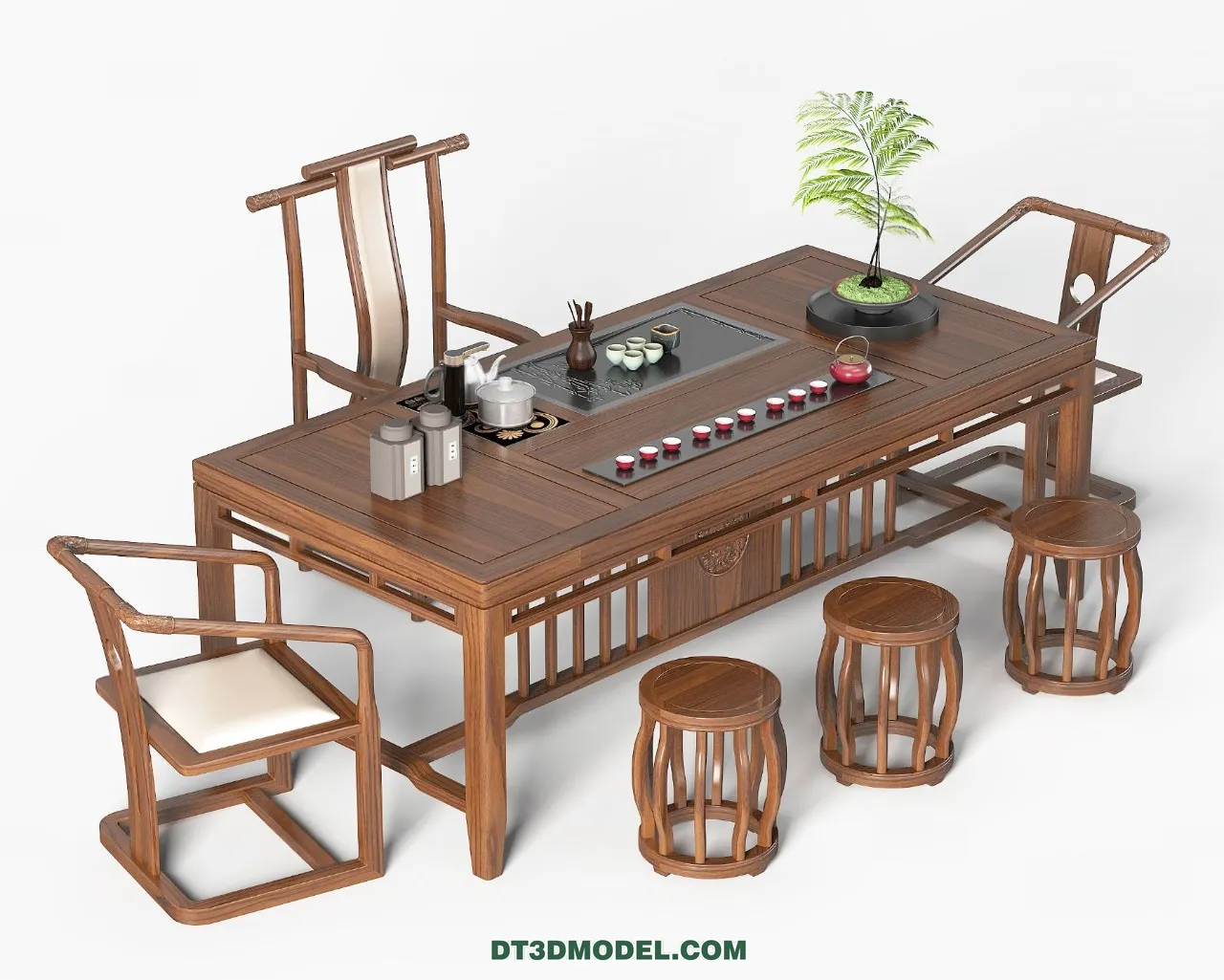 TEA TABLE - 3D Model For Interior Design - 189