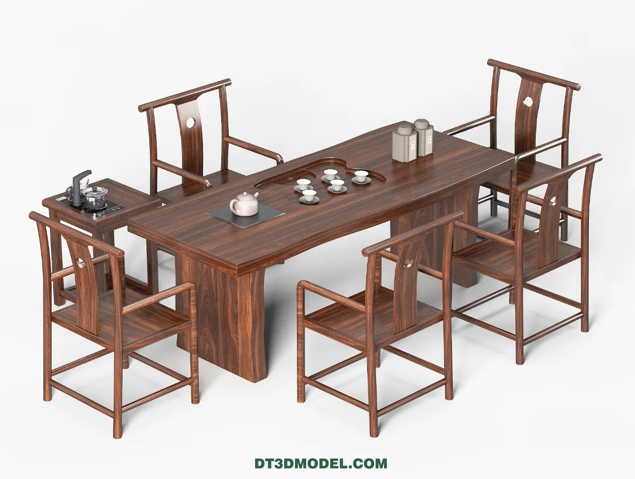 TEA TABLE - 3D Model For Interior Design - 190
