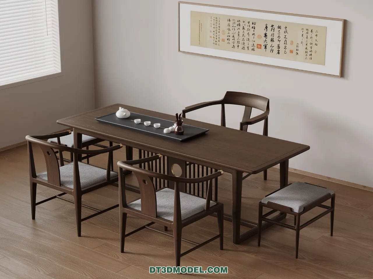 TEA TABLE - 3D Model For Interior Design - 191