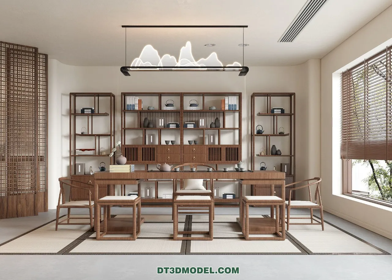 TEA TABLE - 3D Model For Interior Design - 192