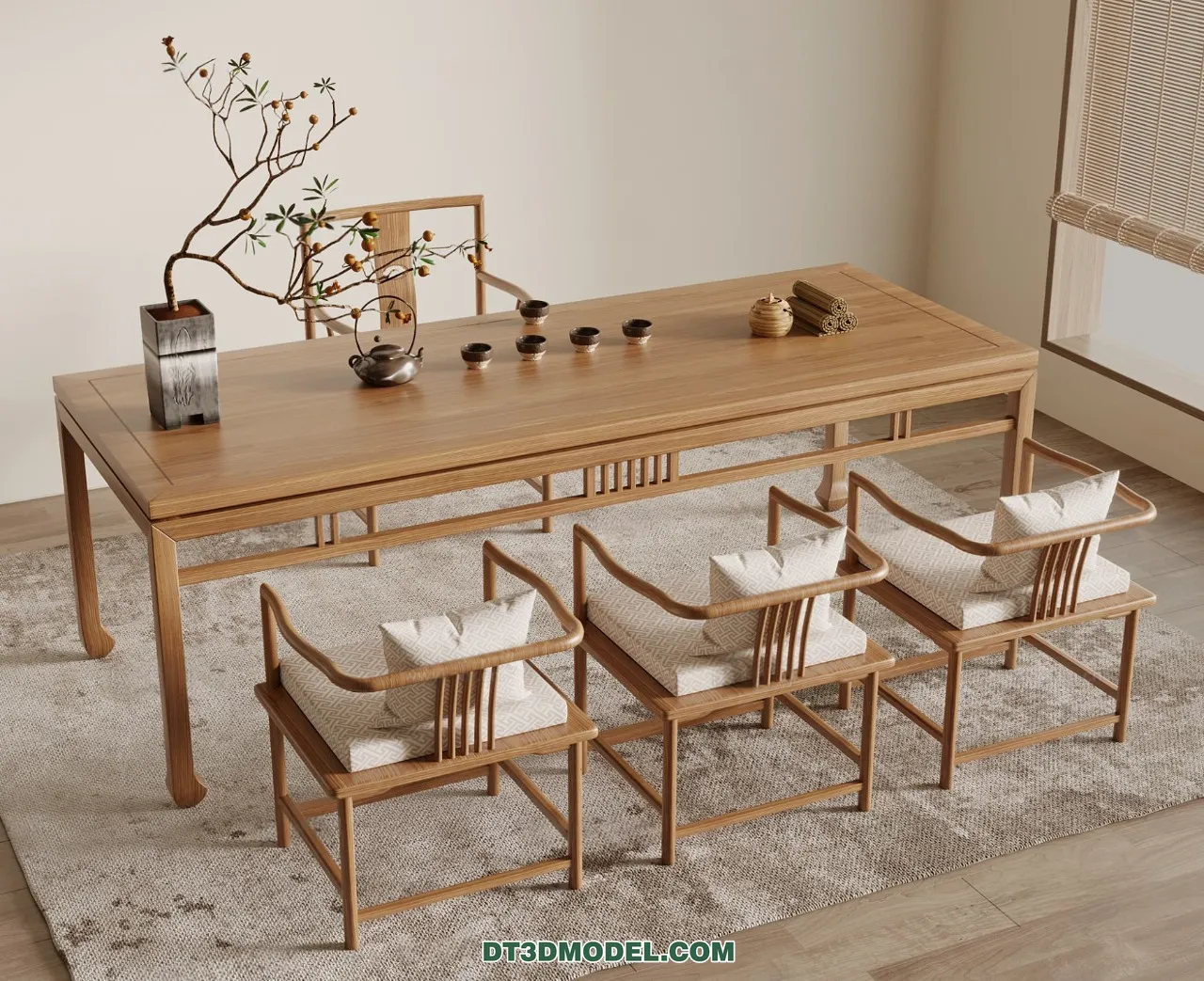 TEA TABLE - 3D Model For Interior Design - 193