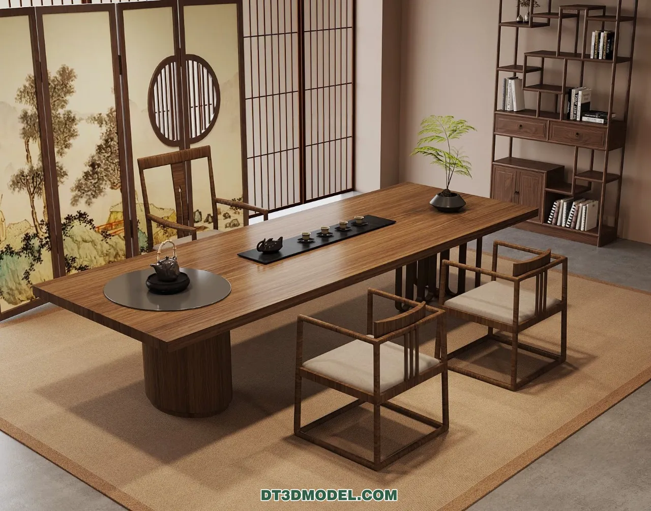 TEA TABLE - 3D Model For Interior Design - 202